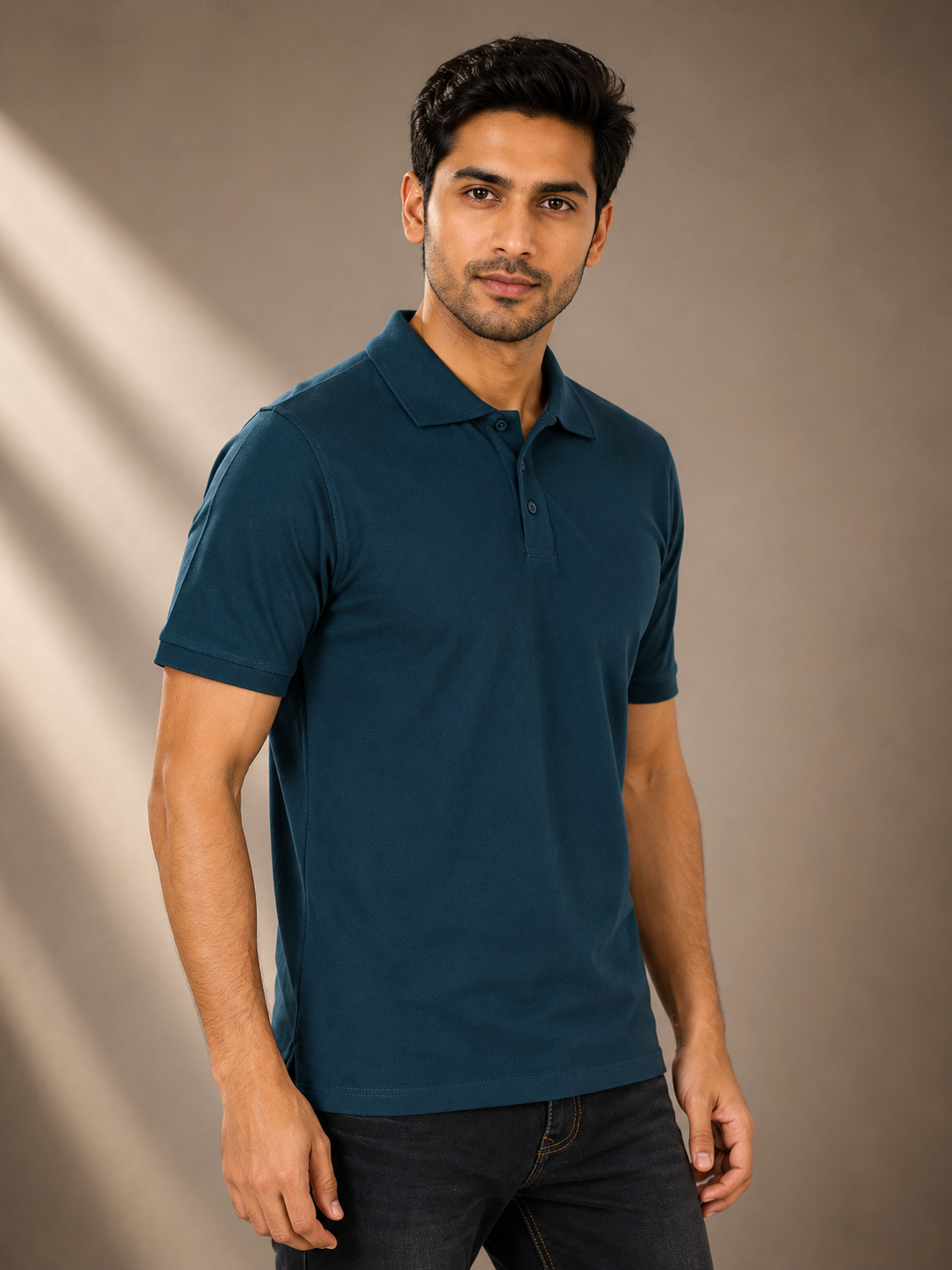 Polo T-shirt - Petrol blue