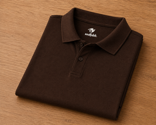 Polo T-shirt - Coffee brown