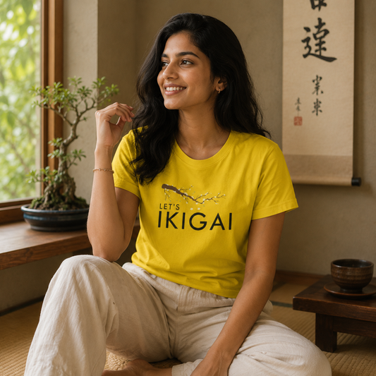 IKIGAI - Cotton TShirt for men and women