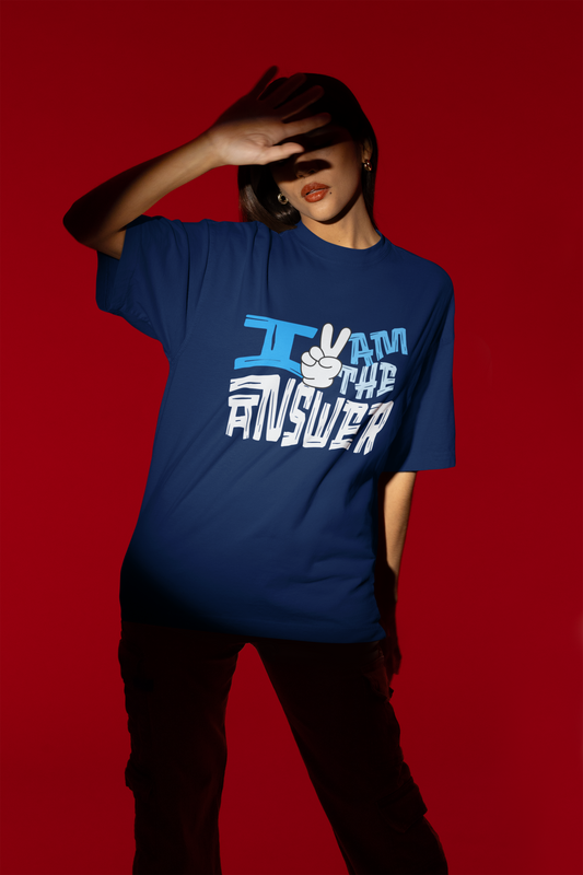 Am the answer - Oversized Tee for men and women