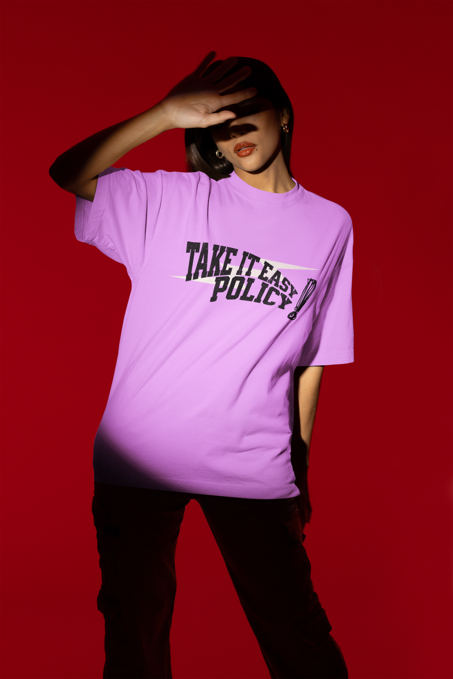 Take it easy policy - Oversized Tee for men and women