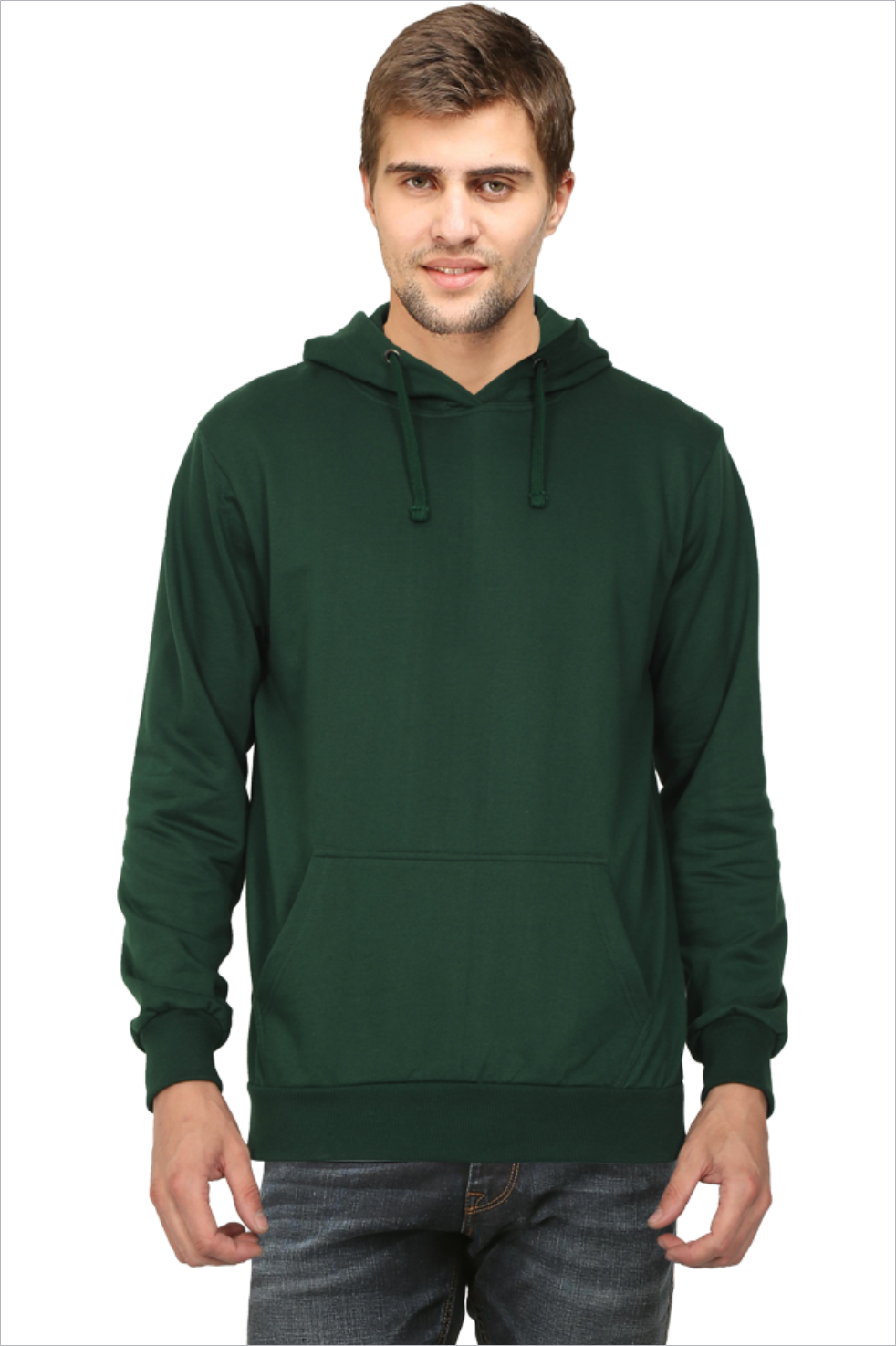Plain Hoodie - Bottle Green