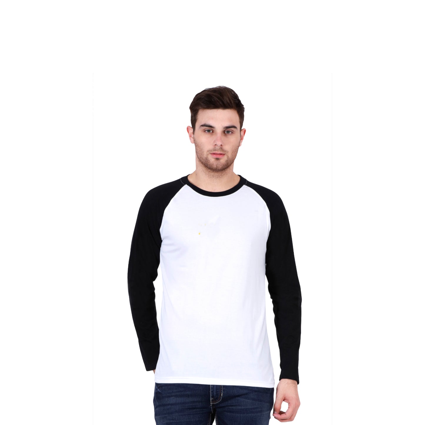 White and Black sleeve Raglan