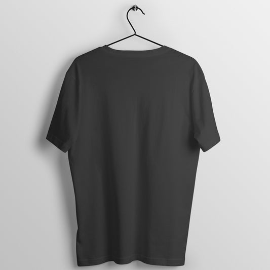Plain pure cotton T Shirt for men and women - Black