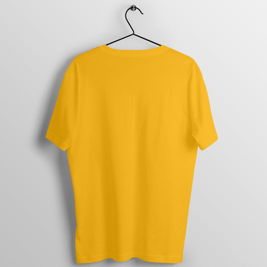Plain pure cotton T Shirt for men and women - Golden Yellow