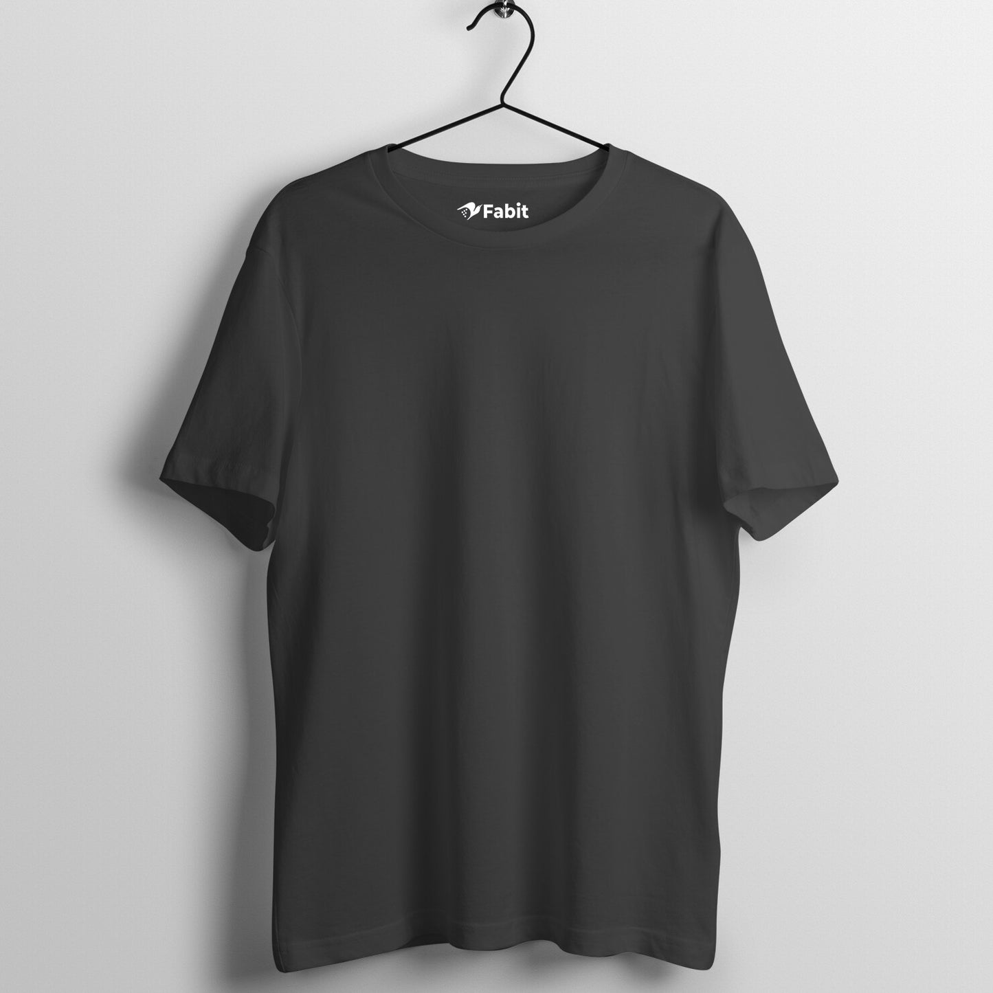 Plain pure cotton T Shirt for men and women - Black