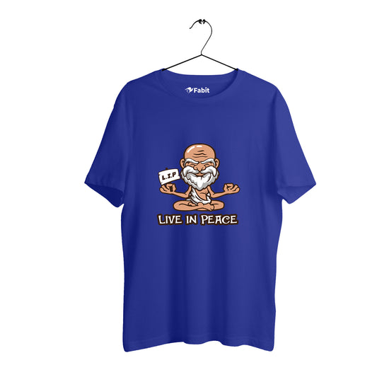 LIVE IN PEACE - Cotton TShirt for men and women
