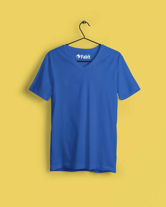 V-Neck T-shirt - Royal blue