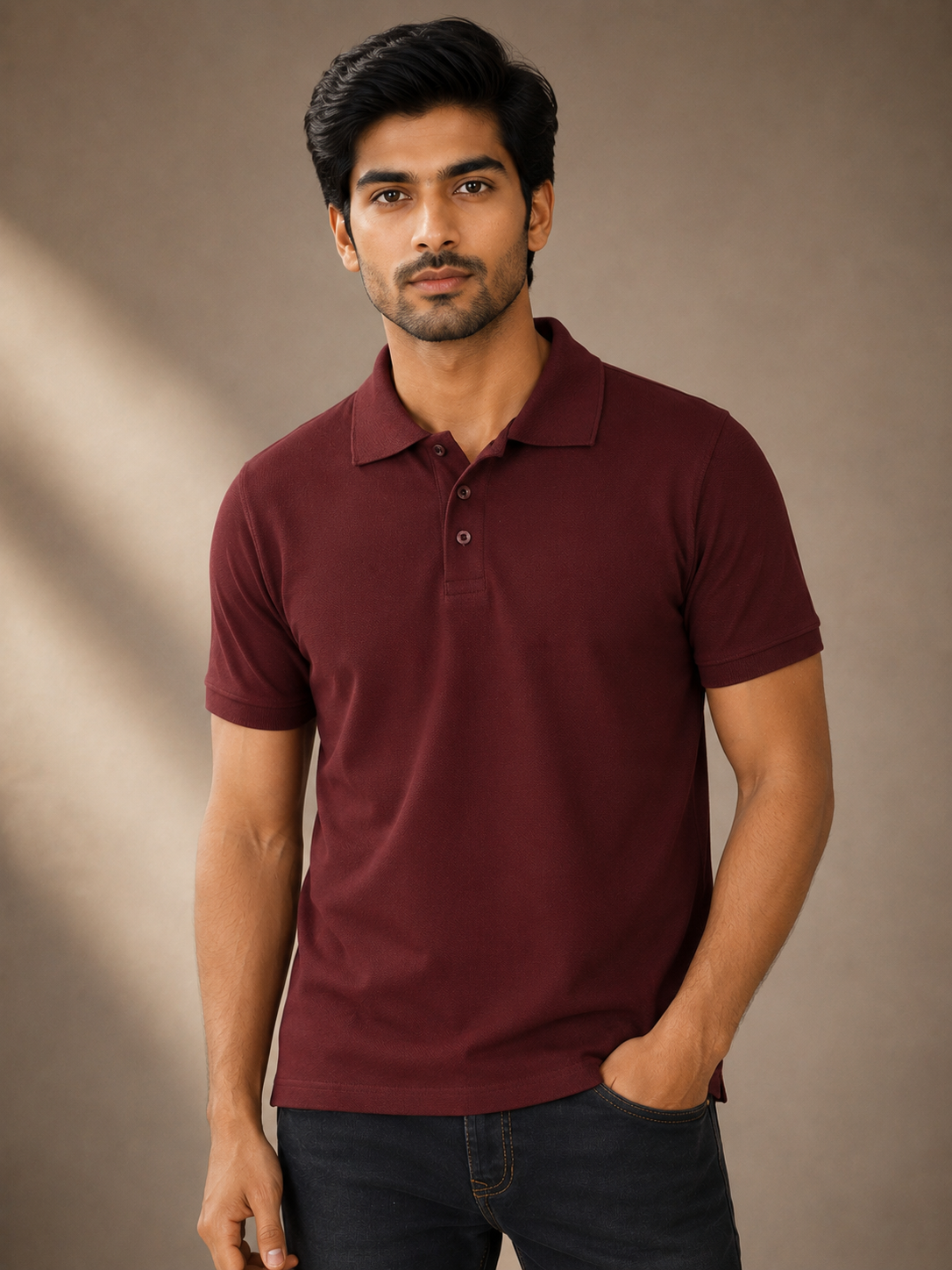 Polo T-shirt - Maroon