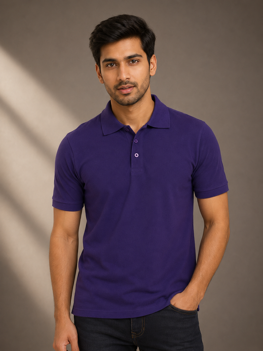 Polo T-shirt - Purple