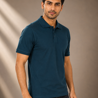 Polo T-shirt - Petrol blue