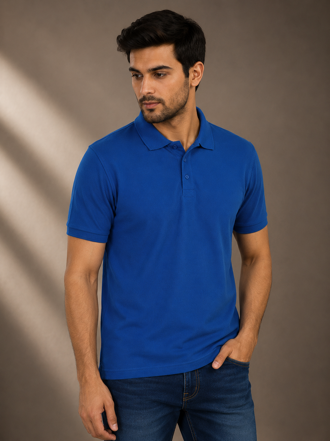 Polo T-shirt - Royal blue