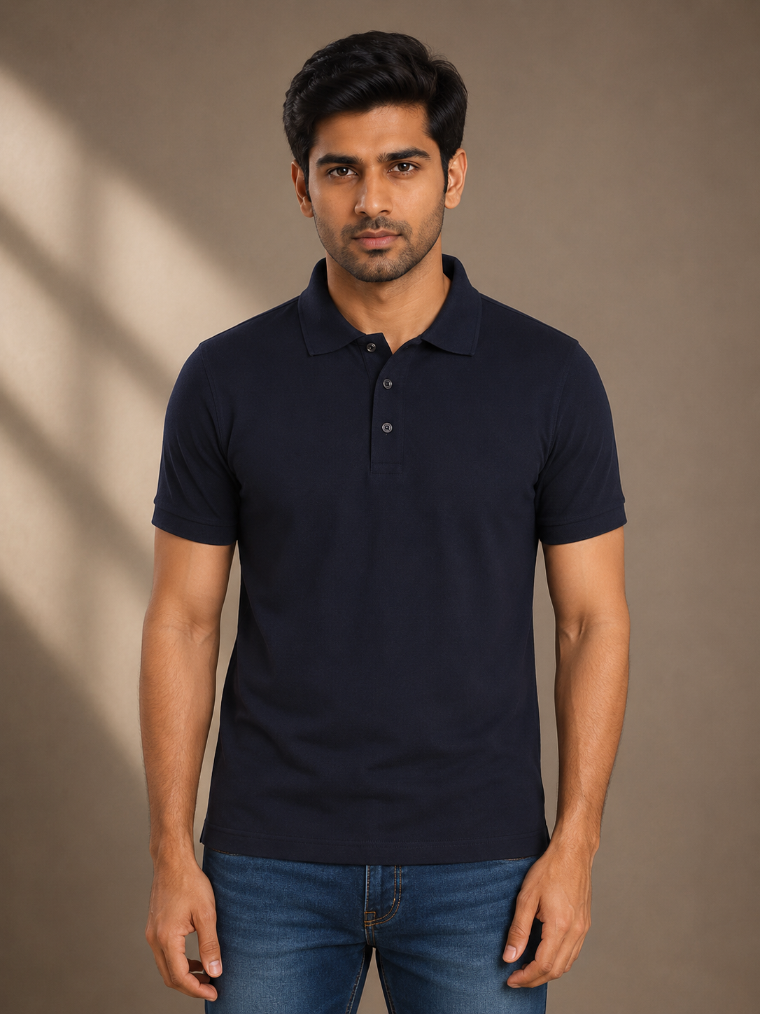 Polo T-shirt - Navy blue
