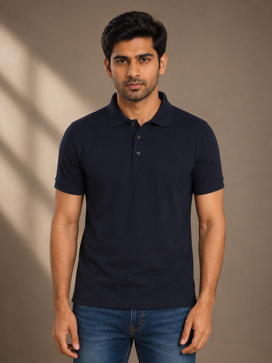 Polo T-shirt - Navy blue