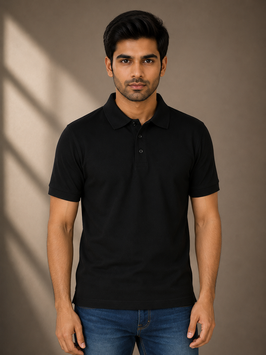 Polo T-shirt - Black