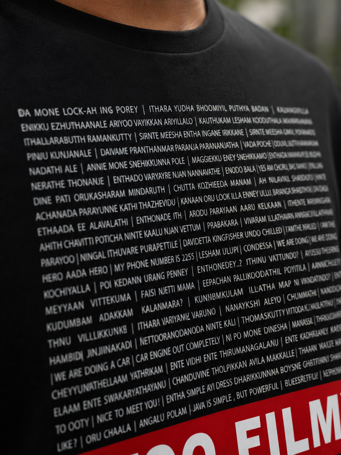 TOO FILMY Malayalam dialogue T shirt