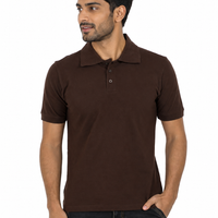 Polo T-shirt - Coffee brown