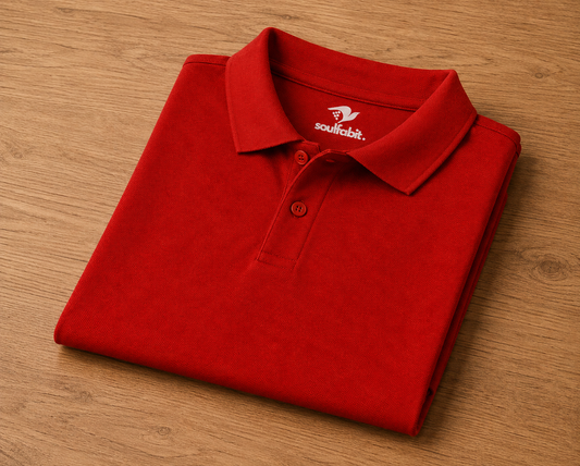 Polo T-shirt - Brick red