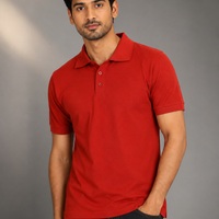 Polo T-shirt - Brick red