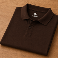 Polo T-shirt - Coffee brown