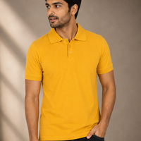 Polo T-shirt - Mustard Yellow