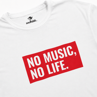 No Music No Life- Printed  TShirt for men and women