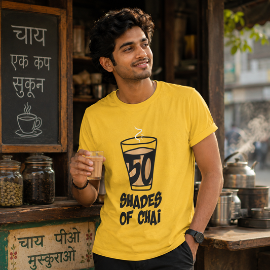 SHADES OF CHAI - Cotton TShirt for men and women