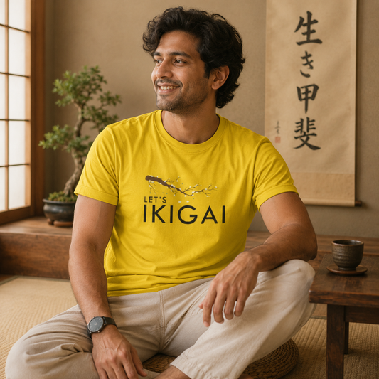IKIGAI - Cotton TShirt for men and women