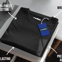 Supima premium plain black TShirt
