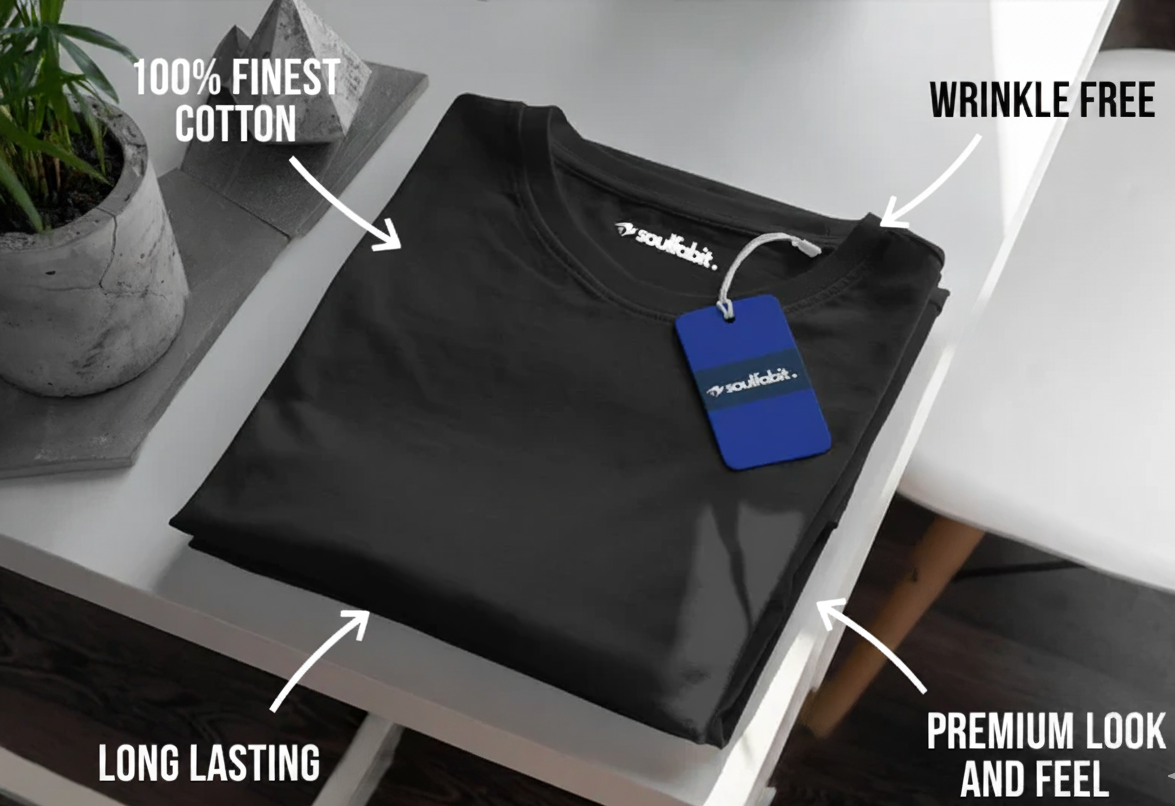 Supima premium plain black TShirt