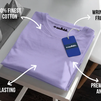 Supima premium plain lavender TShirt