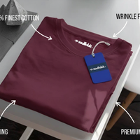 Supima premium plain maroon TShirt