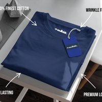 Supima premium plain navy blue TShirt