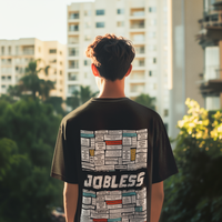 Jobless Malayalam dialogues- Oversized Tee for men and women