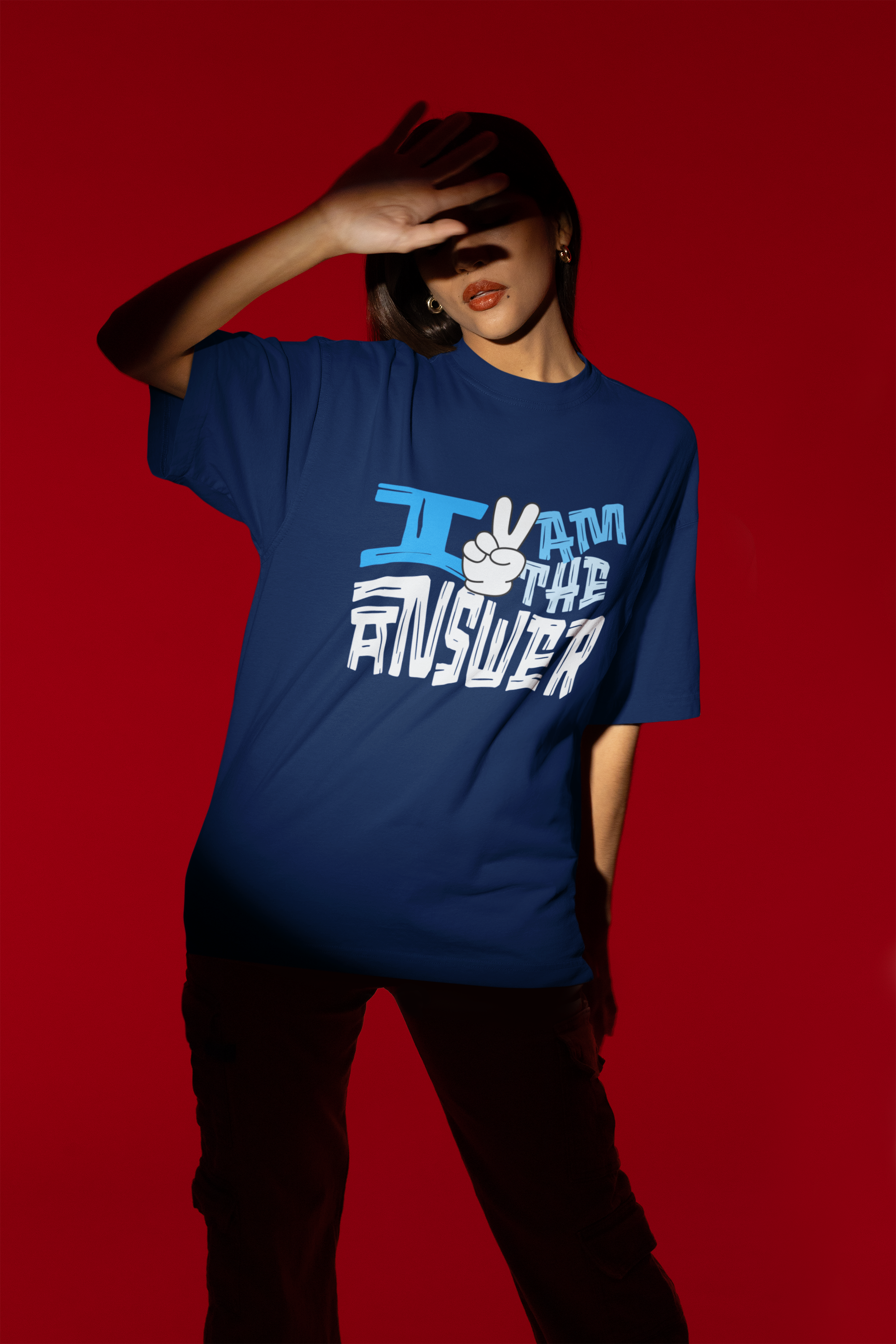 Am the answer - Oversized Tee for men and women