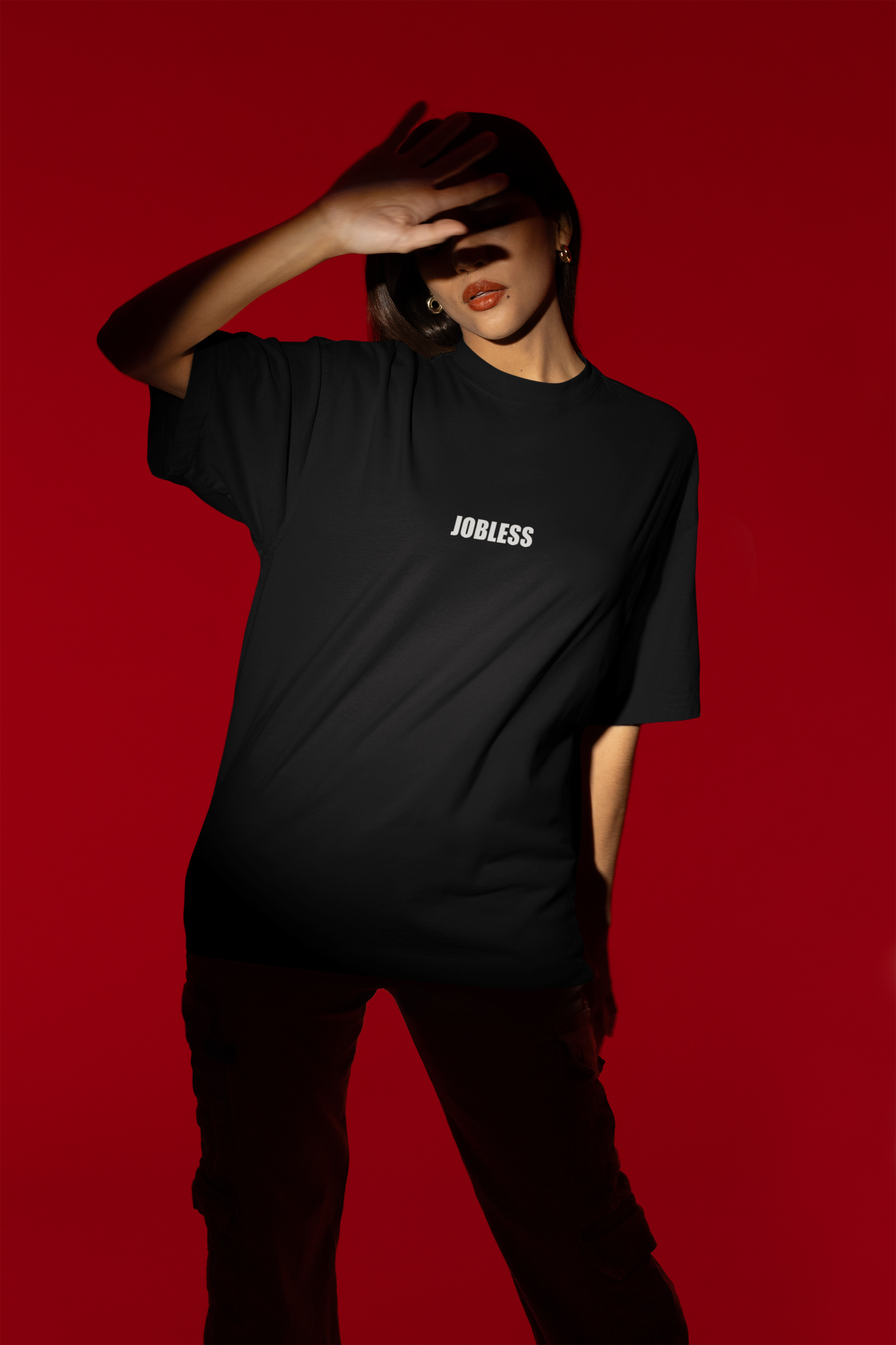 Jobless Malayalam dialogues- Oversized Tee for men and women
