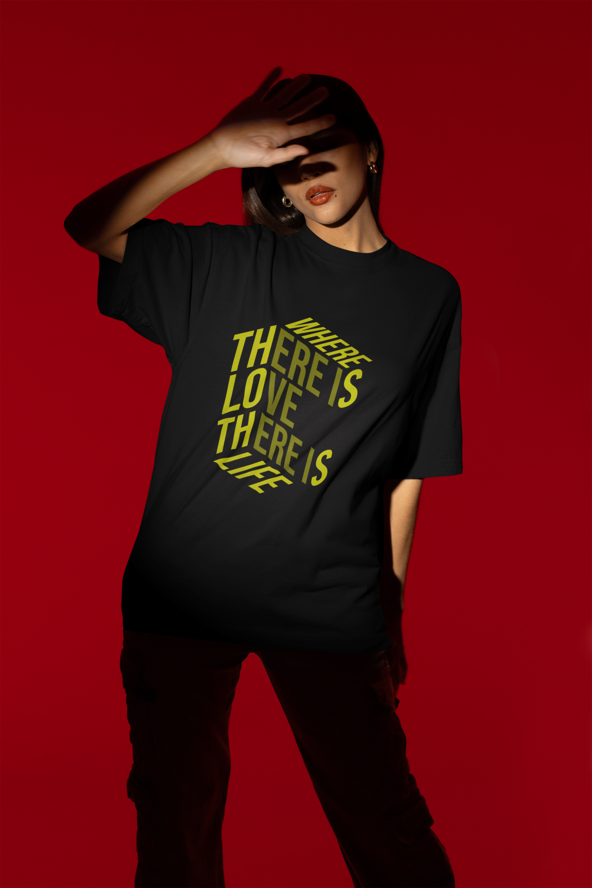 Where there is love - Oversized Tee for men and women