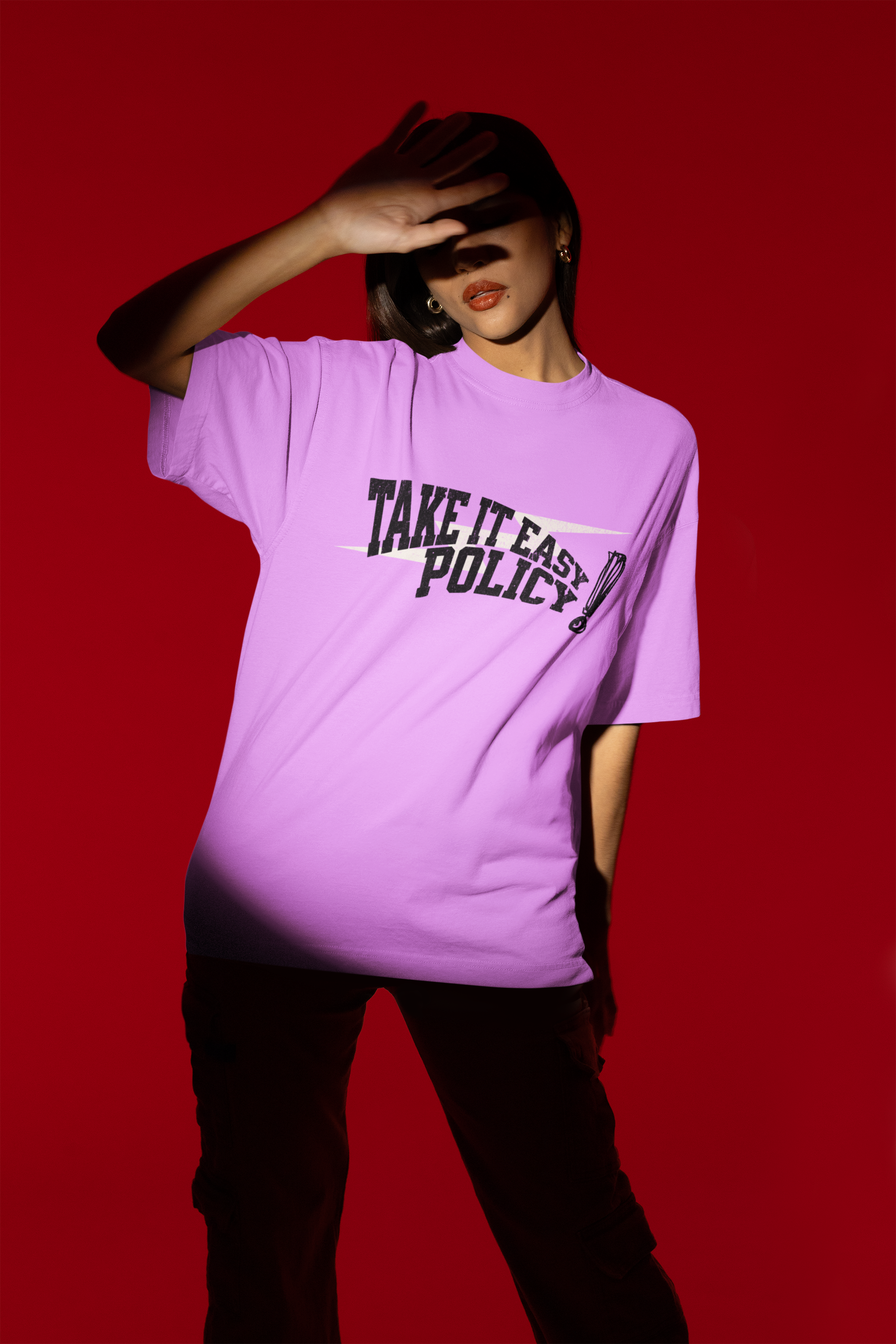 Take it easy policy - Oversized Tee for men and women