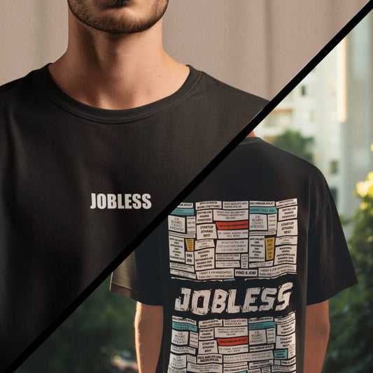Jobless Malayalam dialogues- Oversized Tee for men and women