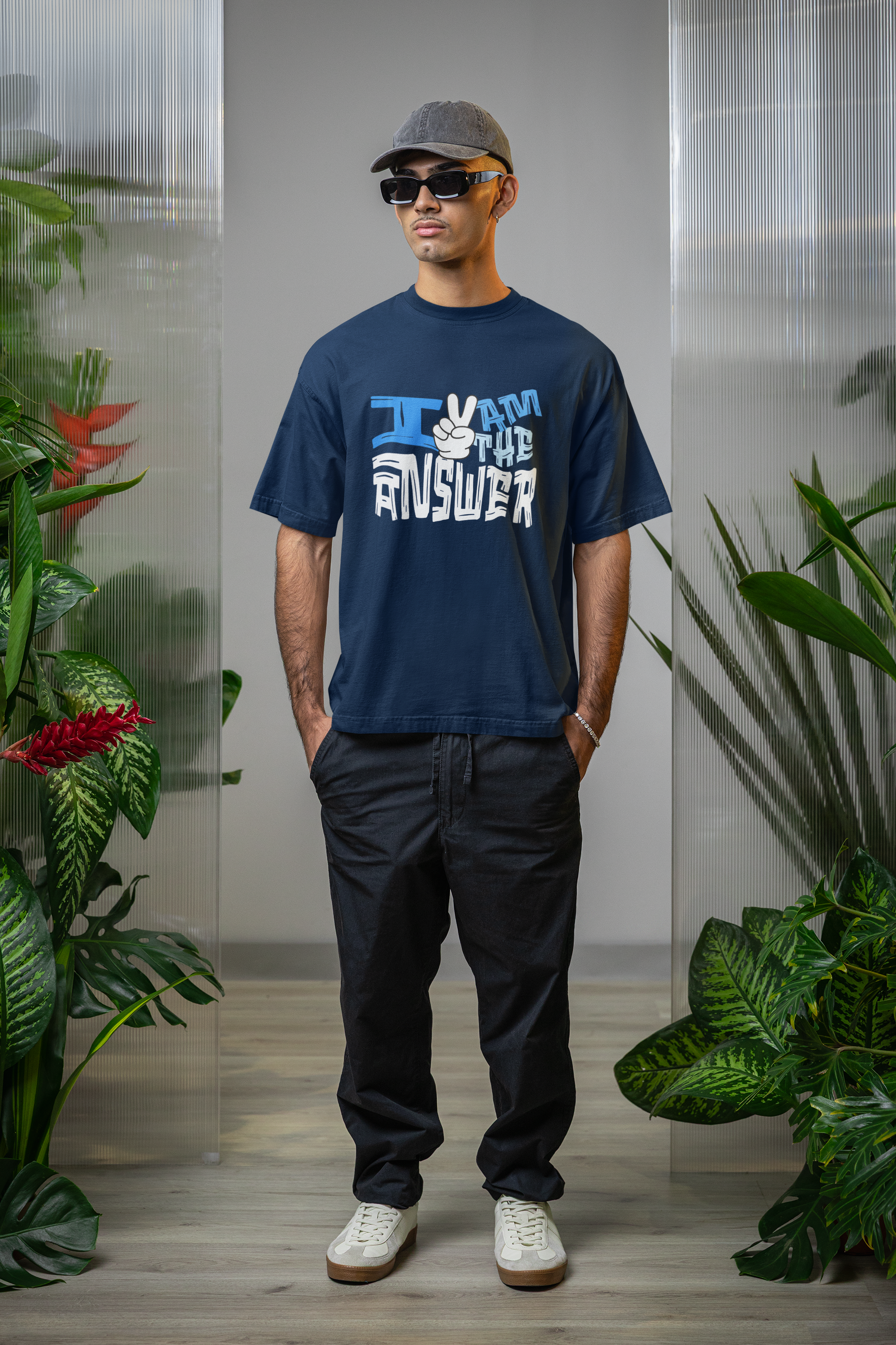 Am the answer - Oversized Tee for men and women