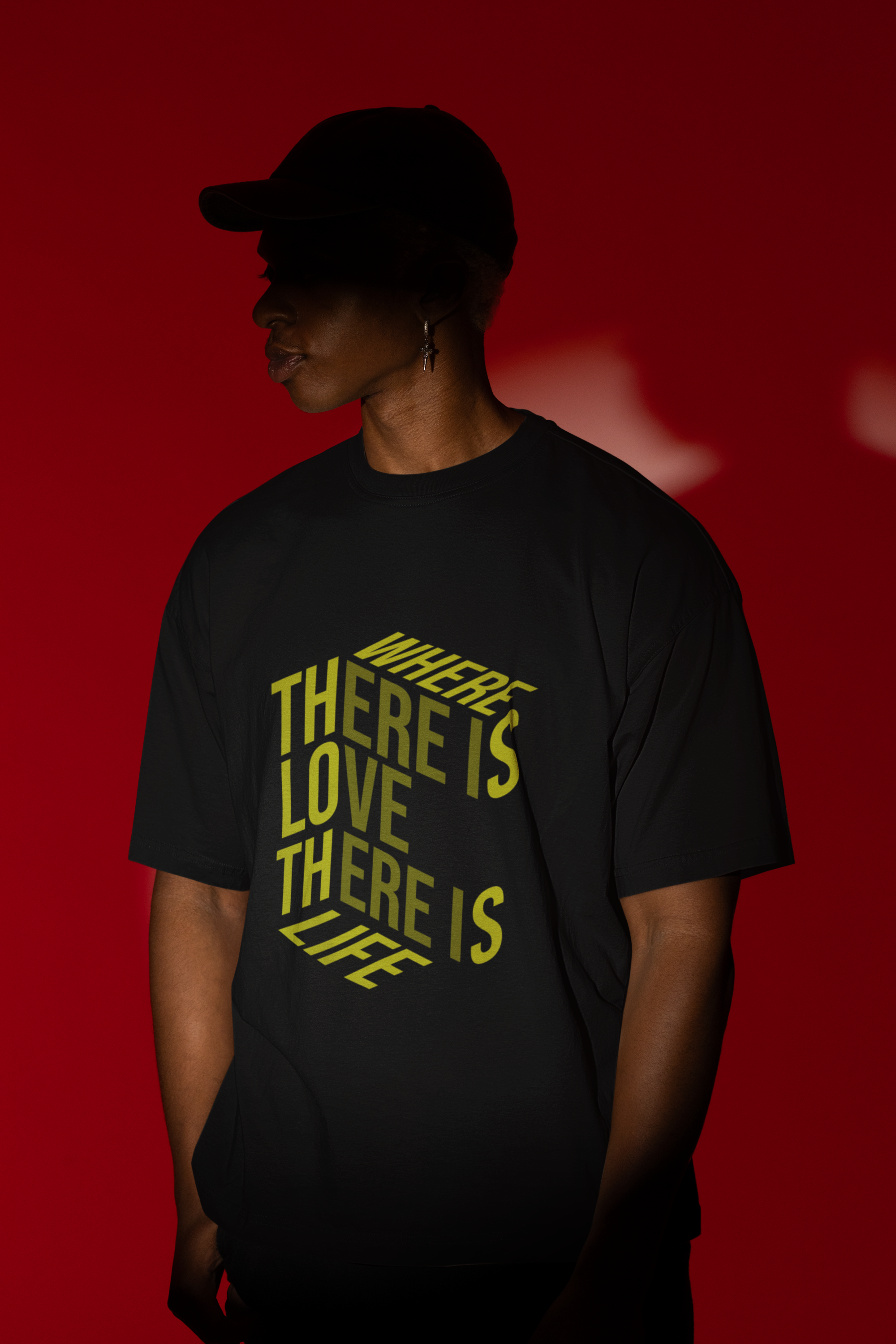Where there is love - Oversized Tee for men and women