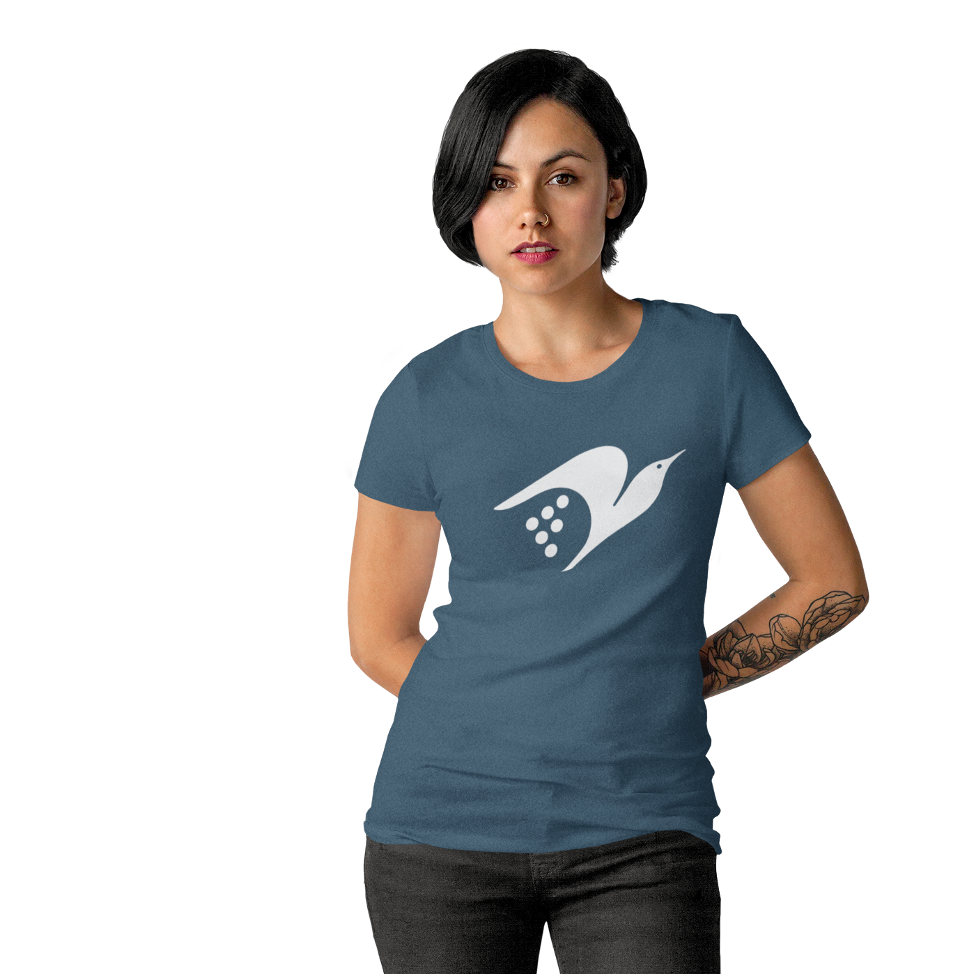 THE BIRD - Cotton TShirt for men and women