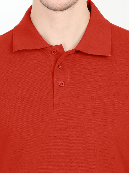 Polo T-shirt - Brick red