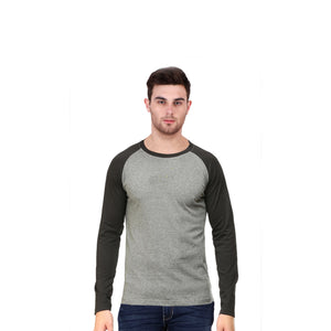 Charcoal Melange-Black Raglan