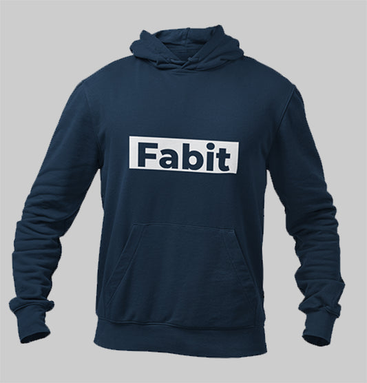 Fabit navy blue hoodie for men and women
