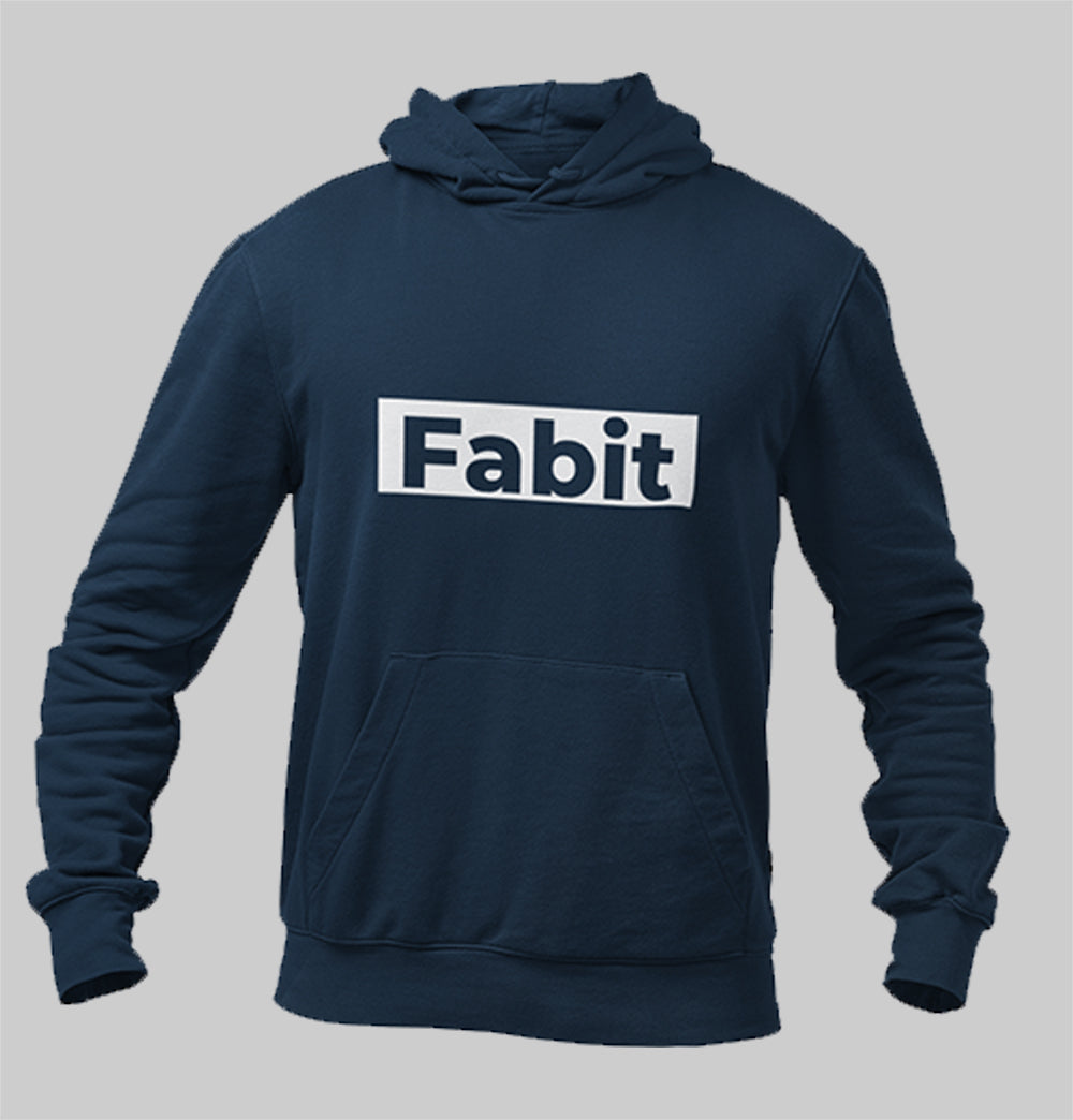 Fabit navy blue hoodie for men and women