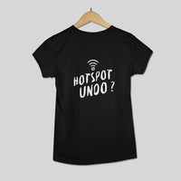 Hot spot undo Womens Tee Malayalam Black Color