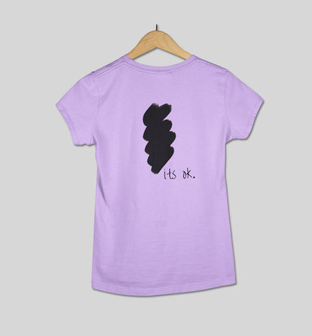 Its ok Womens Tee Lavender Color