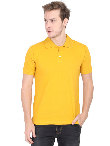 Polo T-shirt - Mustard Yellow