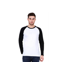 White and Black sleeve Raglan